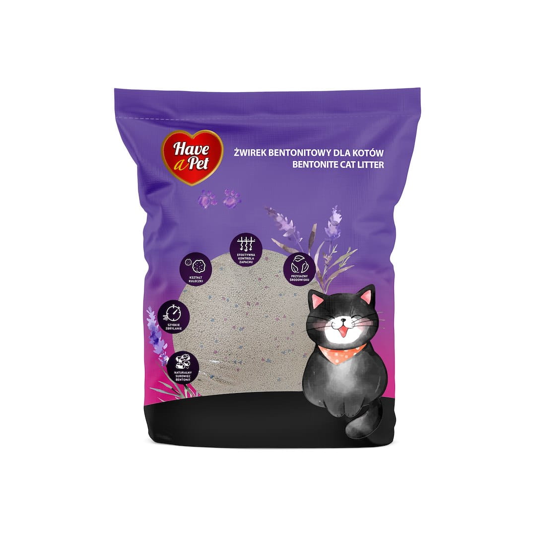 Żwirek Bentonitowy Lawendowy Have a Pet 5l-2